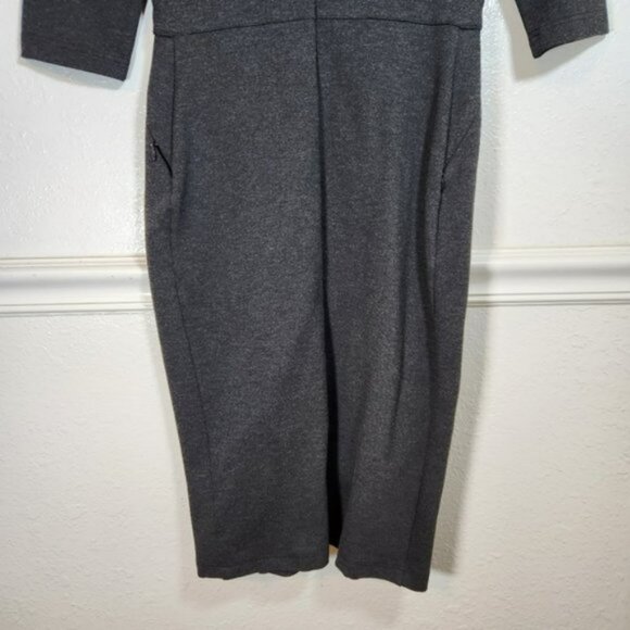 Betabrand Midi Dress Small Charcoal Gray New w Tags Workwear - Picture 9 of 10